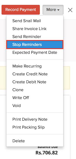 Payment Reminders - Clone Invoices, Packing Slip and Delivery Notes ...