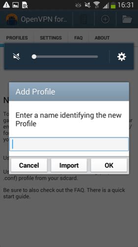 OpenVPN Android Client 的图像结果