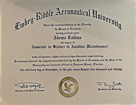 Image result for Embry-Riddle Certificate
