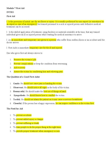 Image result for First Aid Introduction Lesson Grade 7