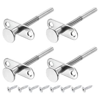 uxcell Plunger Latches, 6x40mm/0.24x3.15inch Steel Spring-Loaded Bolt ...