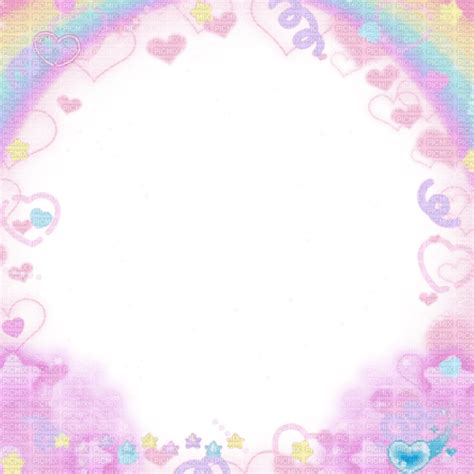 Pastel Frame:::.., kykw , pastel , frame , kawaii , pink , rainbow ...