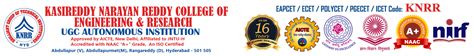 KNRCER - Kasireddy Narayanreddy College of Engineering and Research