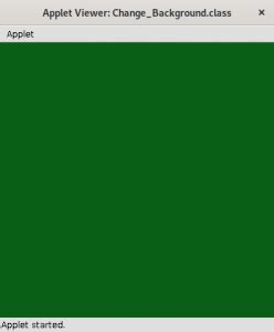 Java Applet setColor 的图像结果