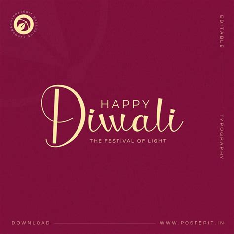 Posterit - Diwali Lettering PSD