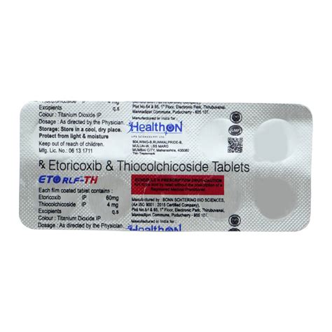 Etorlf-Th 60/4 Tab 10'S Price, Uses, Side Effects, Composition - Apollo ...