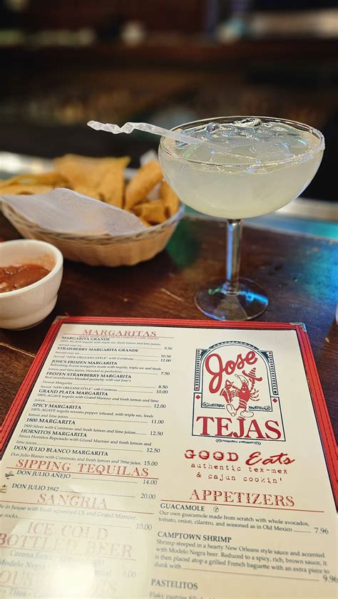 Menu at Jose Tejas restaurant, Woodbridge Township, 700 US Highway 1 N