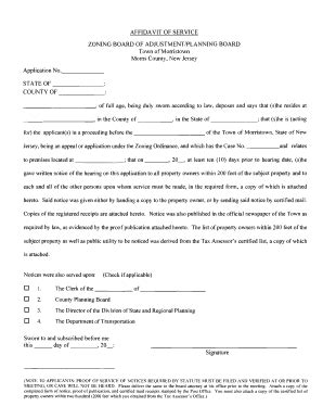 Bill Of Sale Form New Jersey Affidavit Of Service - Page 2 | pdfFiller