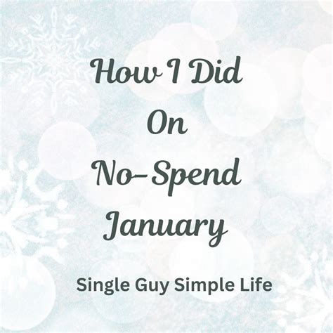 My No Spend January Final Review | Medium