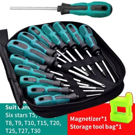 Jual COD Taffware Obeng Set lengkap bolak balik magnet plus minus Torx ...