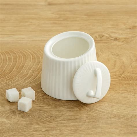 Buy Marshmallow Ceramic Sugar Pot from Home Centre at just INR 349.0