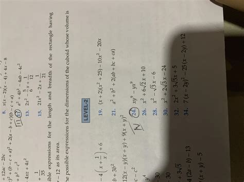 Maths Algebraic Identities Factoristaion See the photo and help with ...