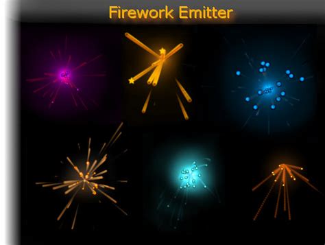 Unity Firework Particle 2D 的图像结果