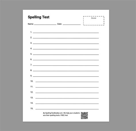 Create Spelling Worksheets with Worksheet Creator | Spelling Test Buddy