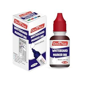 Soni Officemate White Board Marker Ink (15ml, Red, Pack of 10) : Amazon ...