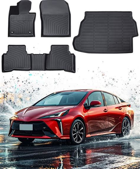 Floor Mats Cargo Liner for Toyota Prius 2023 2024 2025, All Weather Car ...