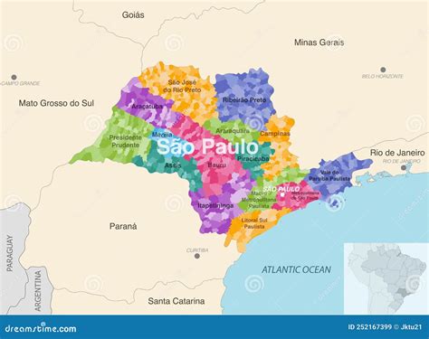 Map Of Brazil Sao Paulo