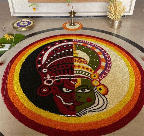 15+ Traditional onam pookalam designs with the theme & Rangoli ...