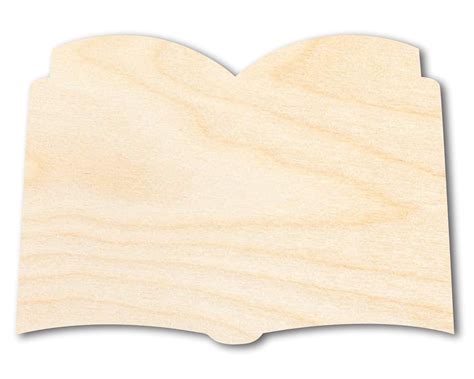 Unfinished Wood Open Book Silhouette - Craft - up to 46" DIY 18" / 3/4 ...