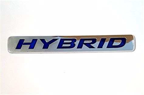 HYBRID Metal Chrome Emblem Badge Logo Decal Sticker For Toyota Honda ...