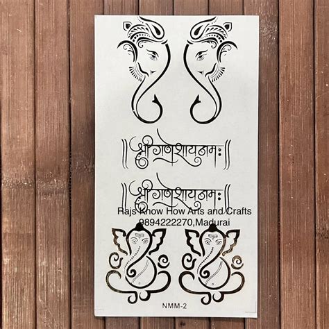 Ganapati transparent resin Sticker – KnowHowArtCraft