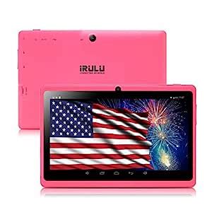 Tablet 7 inch Android 8.1 Quad Core 1024x600 iRULU Dual Camera WiFi ...