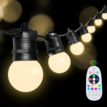 Image result for Color Changing Outdoor String Lights