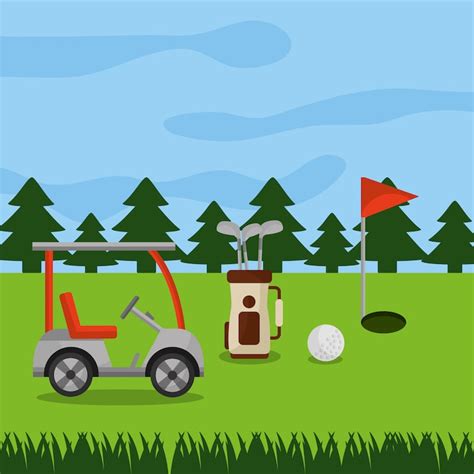 Golf cart cartoon Images - Free Download on Freepik