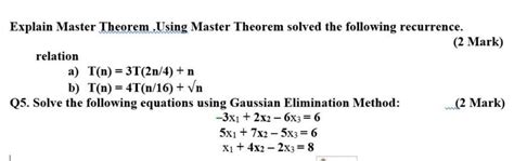 Image result for Master Theorem Examples Solved