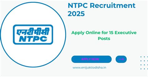 NTPC Recruitment 2025: Apply Online for 15 Executive Posts