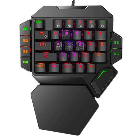 Amazon.in: Buy RGB One Handed Mechanical Gaming Keyboard,Colorful ...