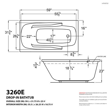Standard Bathtub Dimensions