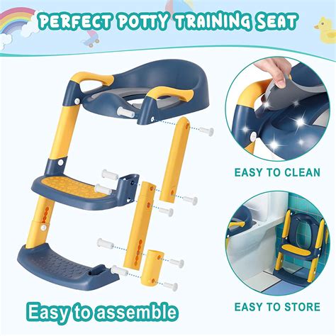 Buy Lifcasual Potty Training Seat with Adjustable Ladder, Kid’s Toilet ...