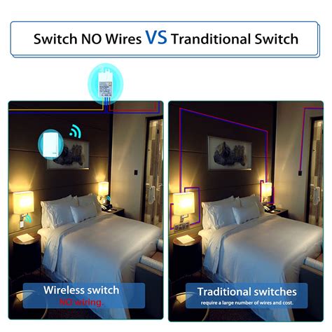 Buy Wireless 3 Way Switch and Receive Kit, Electop No Wiring & No WiFi ...