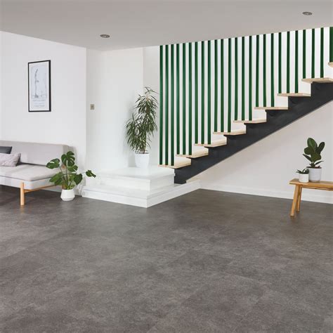 Karndean Van Gogh Volcanic Black VGT2406 Vinyl Flooring | Contract Flooring