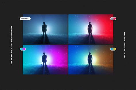 Free Double Light Photoshop Effect (PSD)