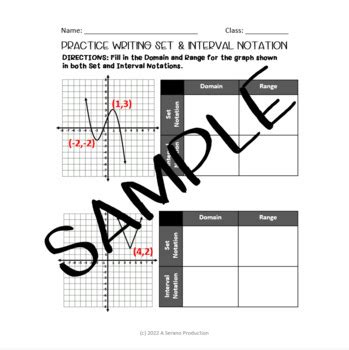 Interval and Set Notation Practice Test 的图像结果