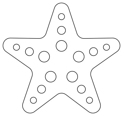 Starfish coloring page - ColouringPages