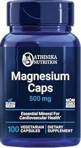 Magnesium Caps, 500 mg, Magnesium Oxide, Citrate, and Succinate, Heart ...