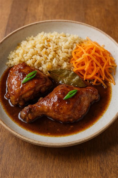 Make Filipino Chicken Adobo – With Garlic Rice & Atchara