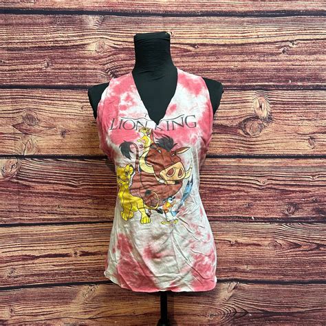 Buy Lion King Simba Timon Pumbaa Mufasa Tank Top Medium Customized Cut ...