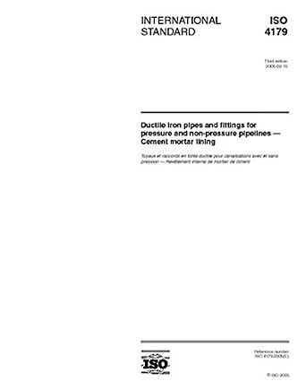 ISO 4179:2005, Ductile iron pipes and fittings for pressure and non ...