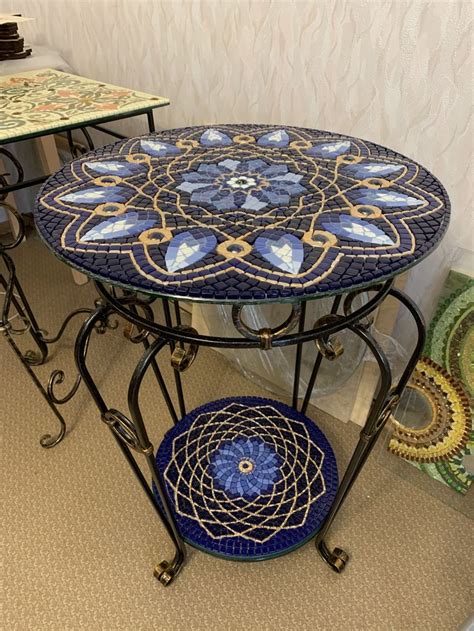 Mosaic table | Мозаичные столешницы, Мозаичное искусство, Дизайн столешниц