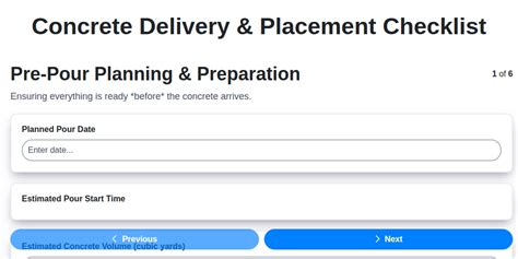 Image result for Pre Concrete Placement Checklist