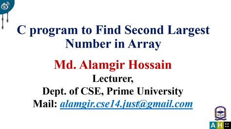 Image result for Write a Java Program to Find Second Largest Number in an Integer Array