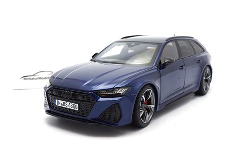 Audi RS6 (C8) Avant - Navarra Blue im Maßstab 1:18 von Polarmaster ...