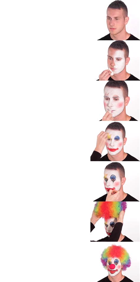 Clown Makeup Meme Template