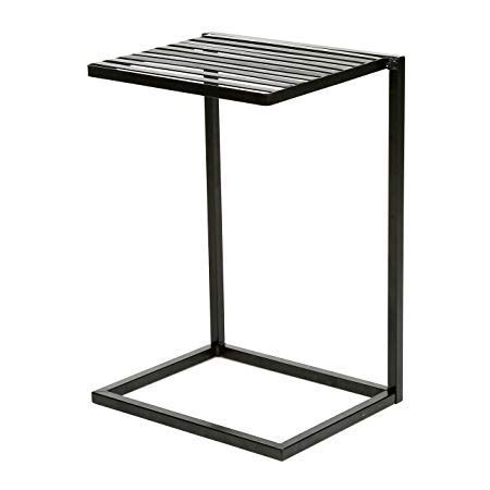 INDIAN DECOR 11151 Slide Under Sofa Side Table, Metal Slats Snacks and ...