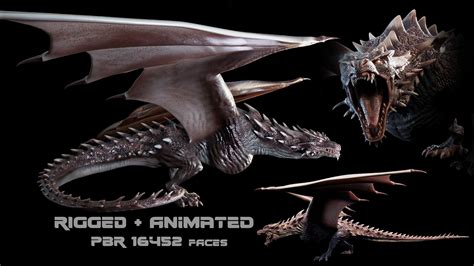 Rigged Wyvern 3D Models FBX - .fbx download - Free3D