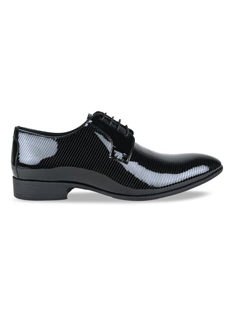Shop Regal Black Men Patent Leather Lace Ups Online.
